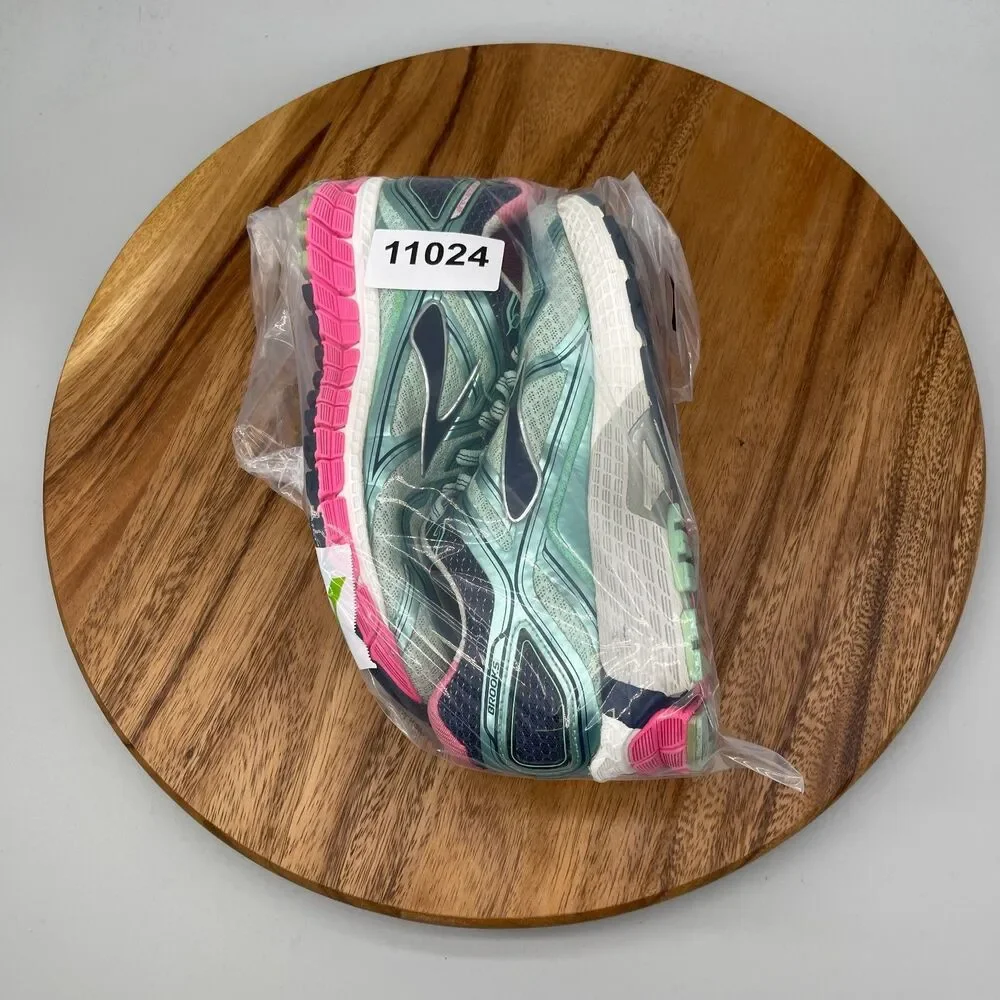 Brooks Adrenaline GTS16 Shoes Womens Size 7B Green Pink Running Comfort Walking
